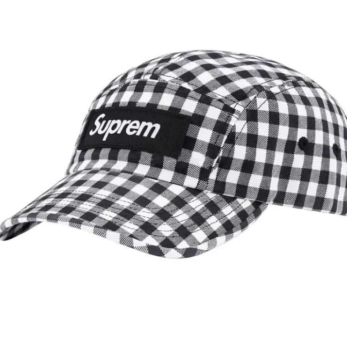 Supreme Gingham Camper Hat Black/White — product photo on Sugargoo Spreadsheet