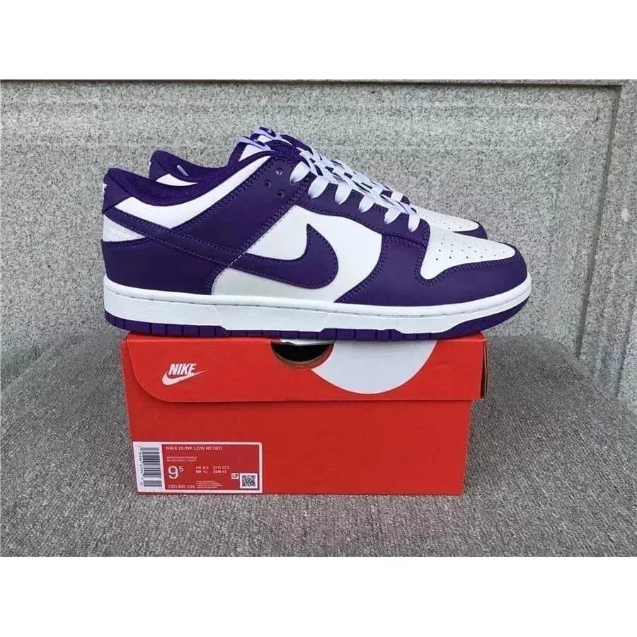 Nike Dunk Low Retro Purple/White Sneakers — QC product photo on Sugargoo Spreadsheet