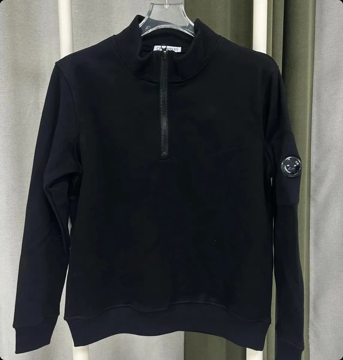 CP Company Goggle Black Half-Zip Sweatshirt — product photo on Sugargoo Spreadsheet