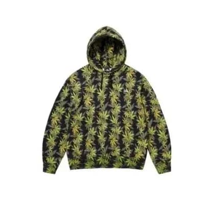 A Bathing Ape BAPE STA Leaf Print Hoodie Black/Green — product photo on Sugargoo Spreadsheet