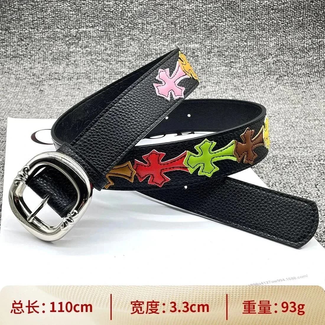 Chrome Hearts Cross Belt Black Multicolor Leather — product photo on Sugargoo Spreadsheet