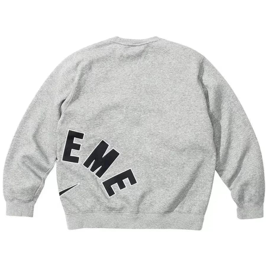 Supreme Grey Box Logo Crewneck Sweatshirt — product photo on Sugargoo Spreadsheet