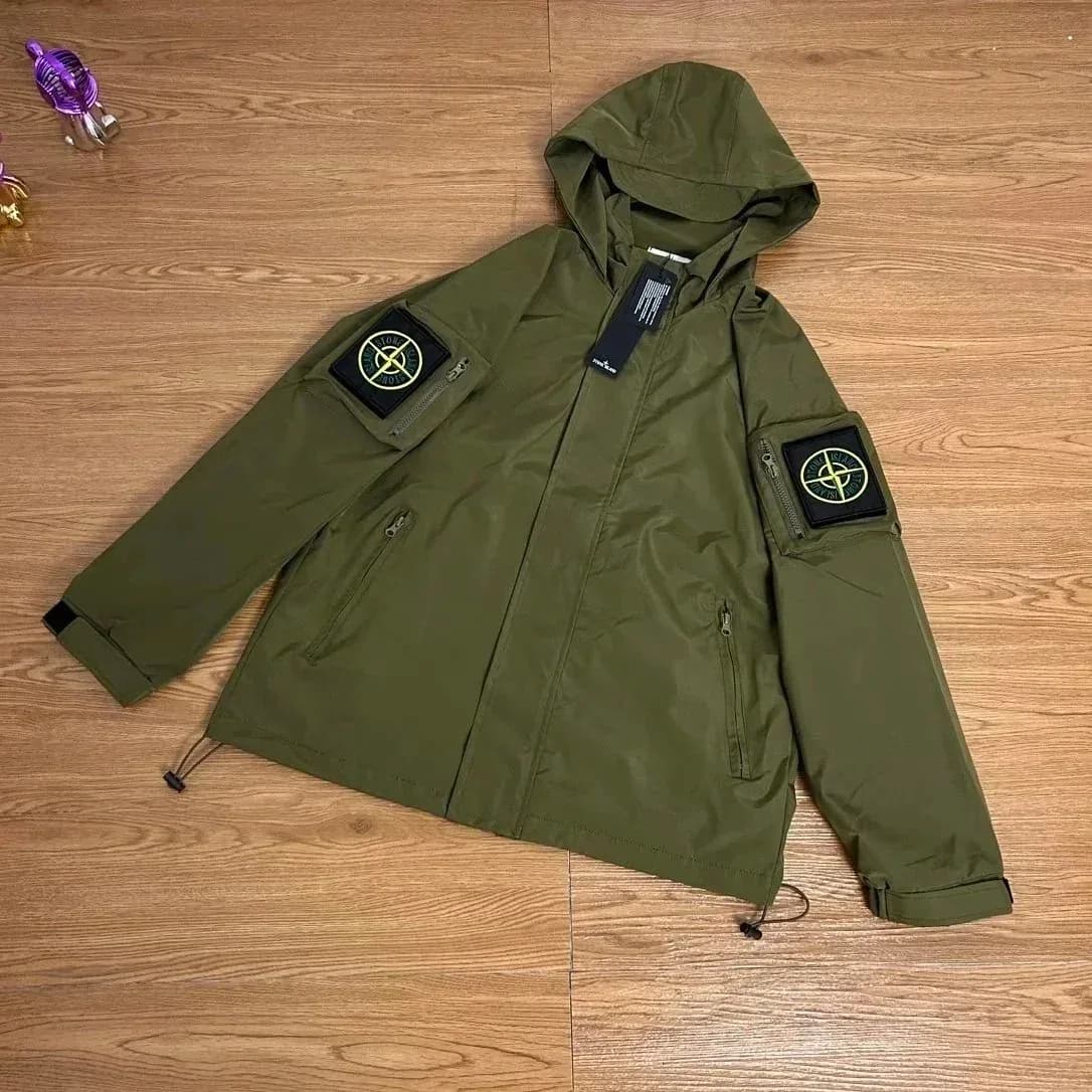 Stone Island Shadow Project Olive Hooded Jacket — product photo on Sugargoo Spreadsheet