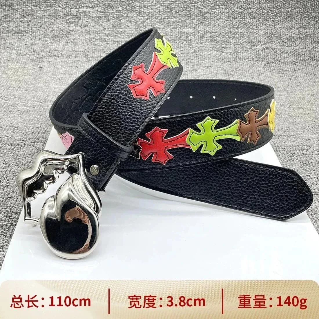 Chrome Hearts Cross Belt Black Leather — product photo on Sugargoo Spreadsheet