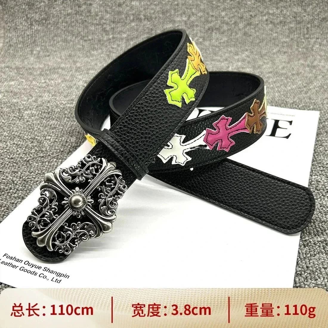 Chrome Hearts Cross Belt Black Leather — product photo on Sugargoo Spreadsheet