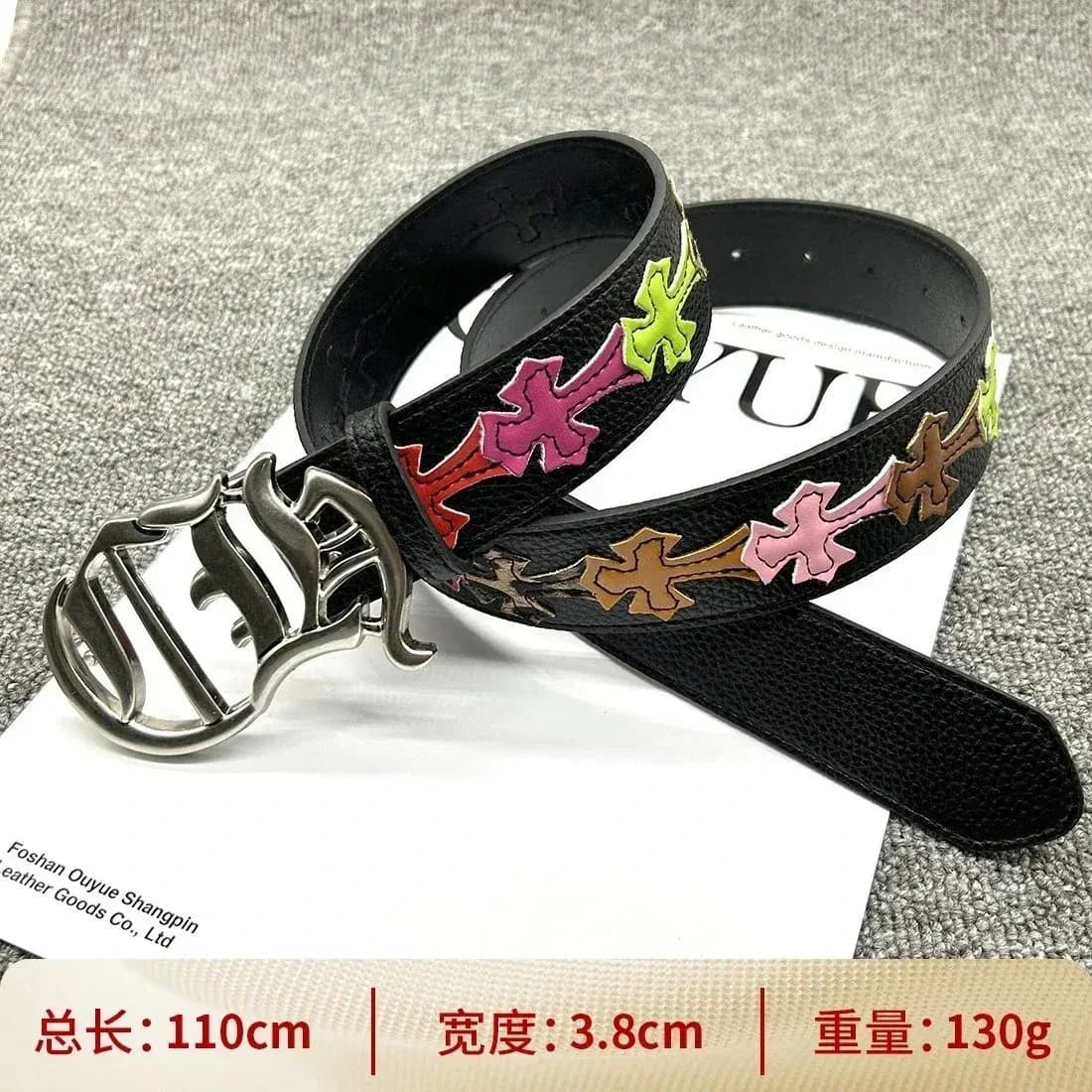Chrome Hearts Cross Belt Black Leather — product photo on Sugargoo Spreadsheet