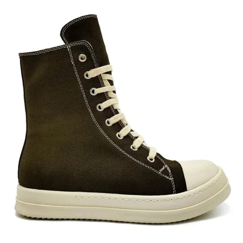 Rick Owens Geobasket Black Canvas Sneakers — product photo on Sugargoo Spreadsheet