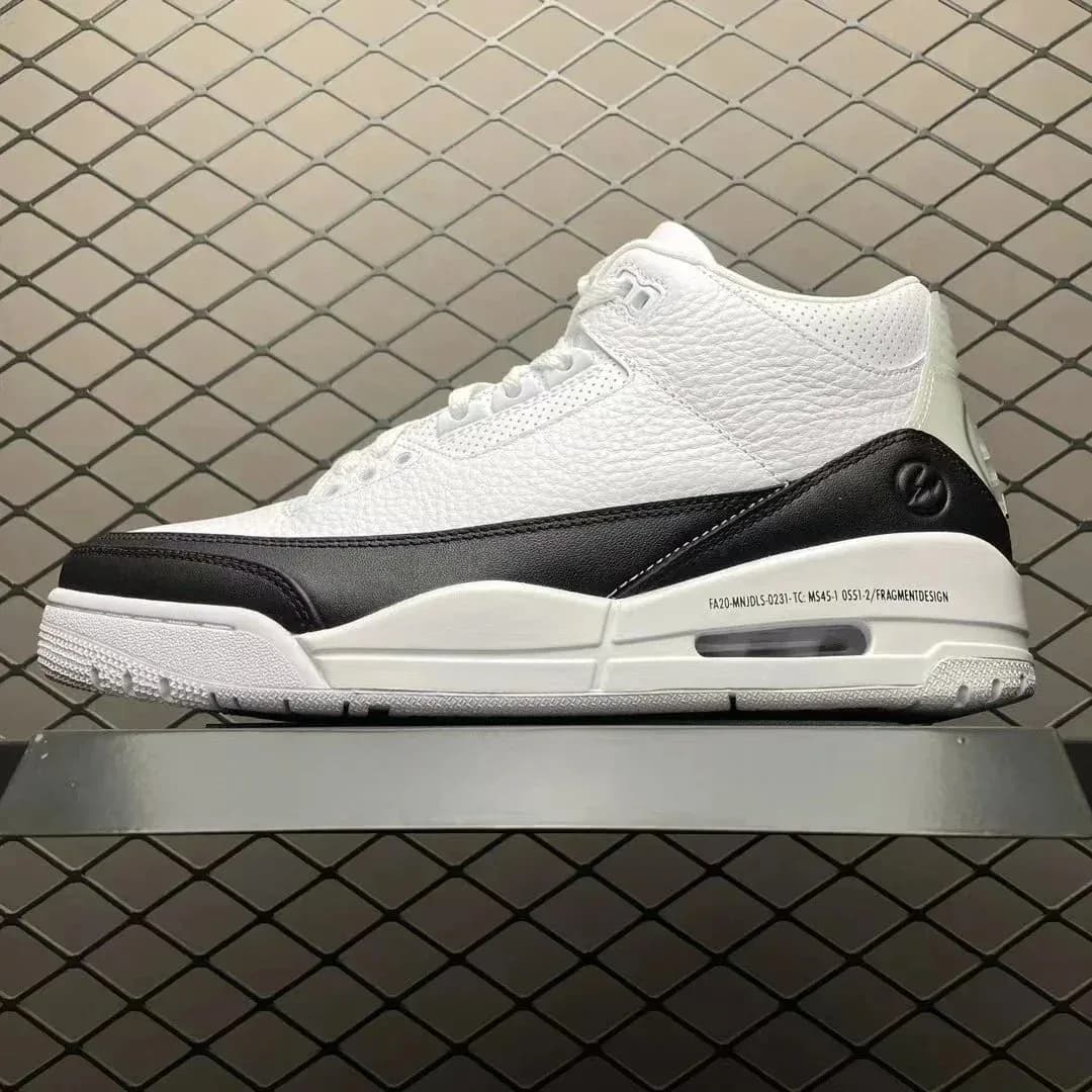 Nike Air Jordan 3 Fragment Design White/Black Sneakers — QC product photo on Sugargoo Spreadsheet
