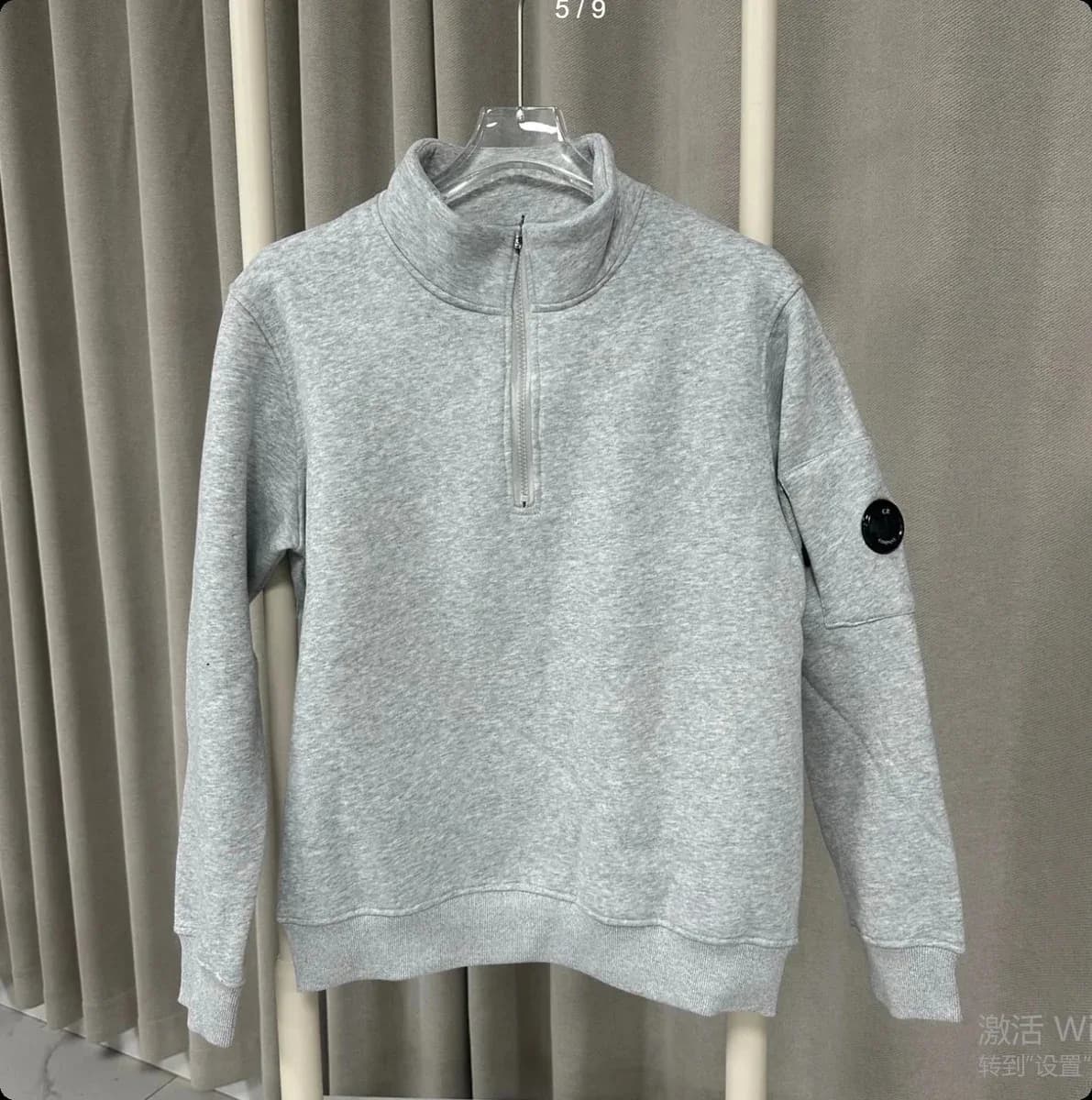 CP Company Goggle Grey Half-Zip Sweatshirt — product photo on Sugargoo Spreadsheet