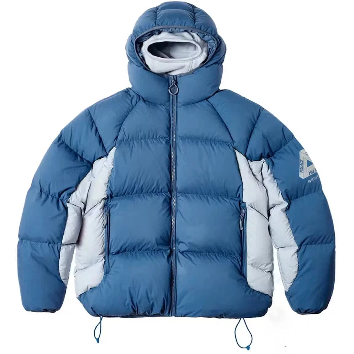 Palace Safe! Blue & Grey Puffer Jacket — product photo on Sugargoo Spreadsheet