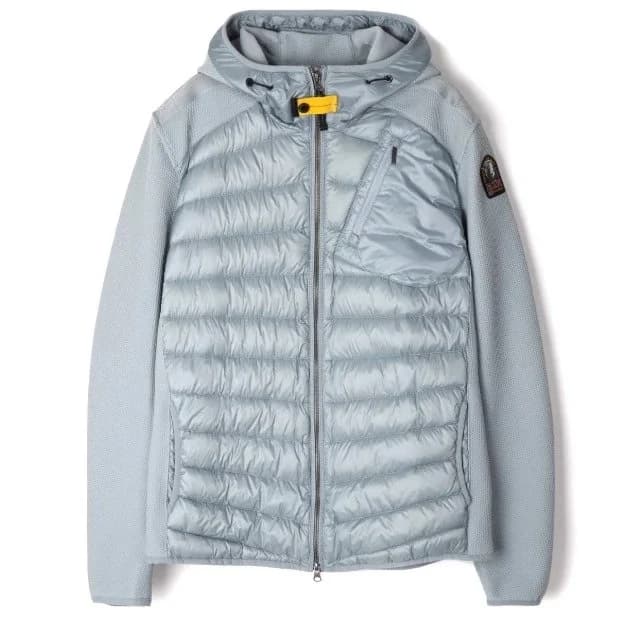Parajumpers Light Grey Hooded Puffer Jacket — product photo on Sugargoo Spreadsheet