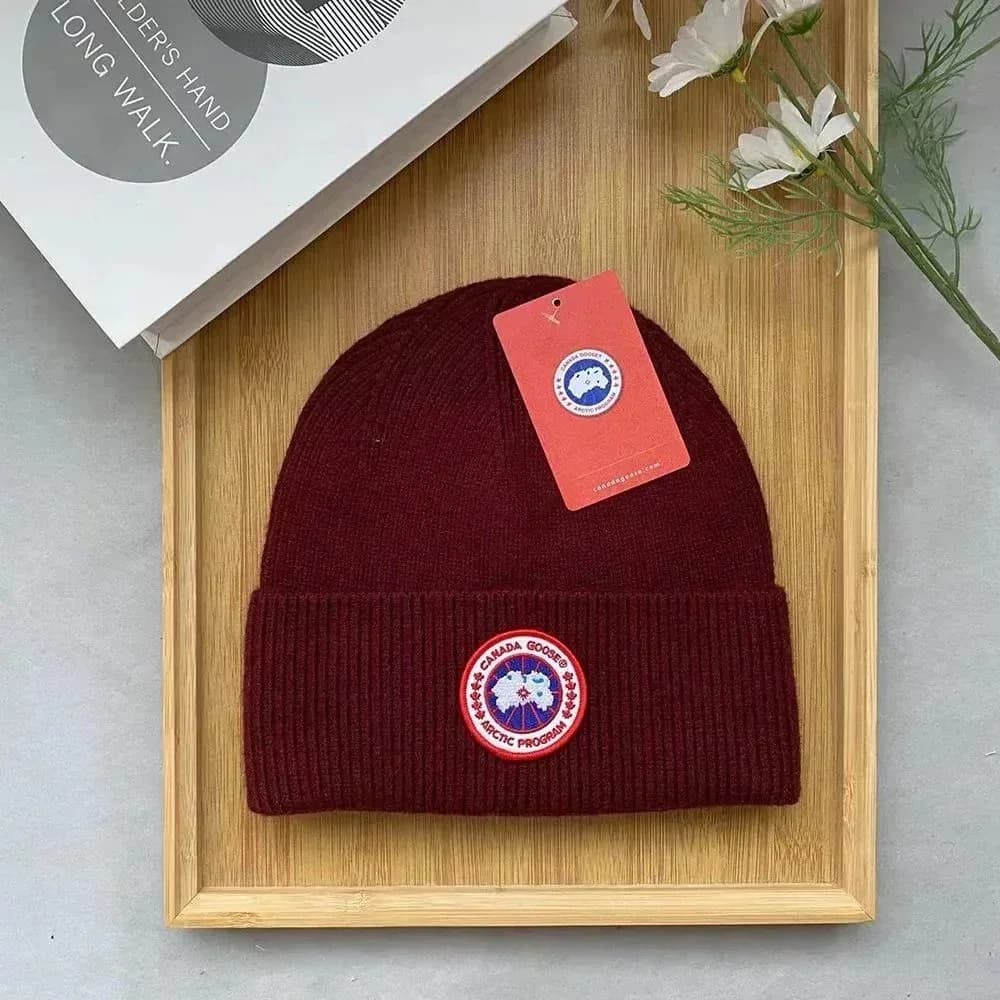 Canada Goose Arctic Program Beanie C39 Burgundy — product photo on Sugargoo Spreadsheet