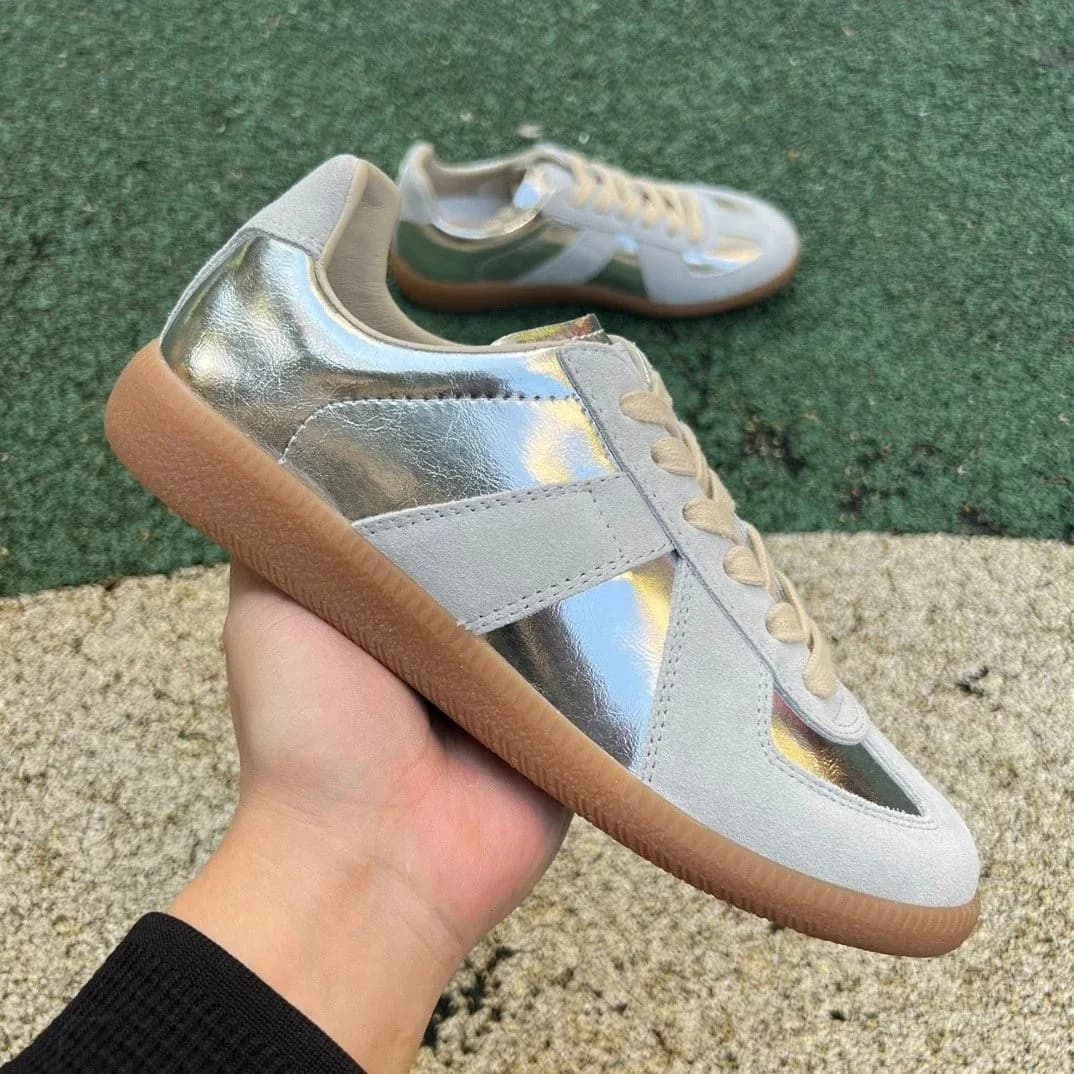 Maison Margiela Replica Silver Reflective Sneakers — product photo on Sugargoo Spreadsheet