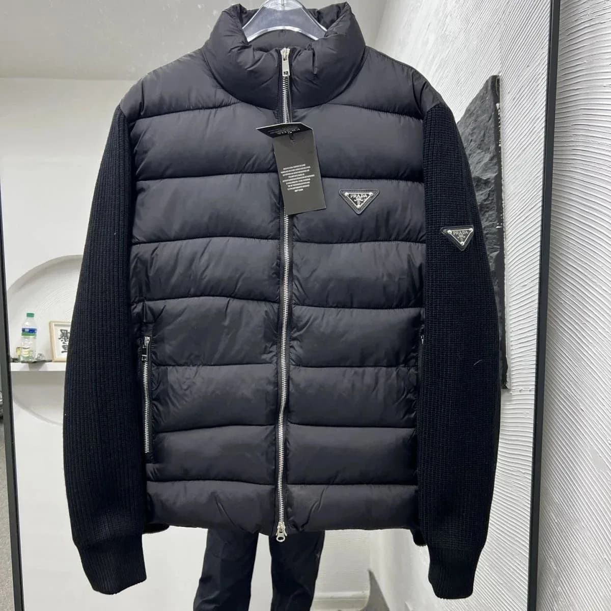 Prada Black Quilted Puffer Jacket — product photo on Sugargoo Spreadsheet