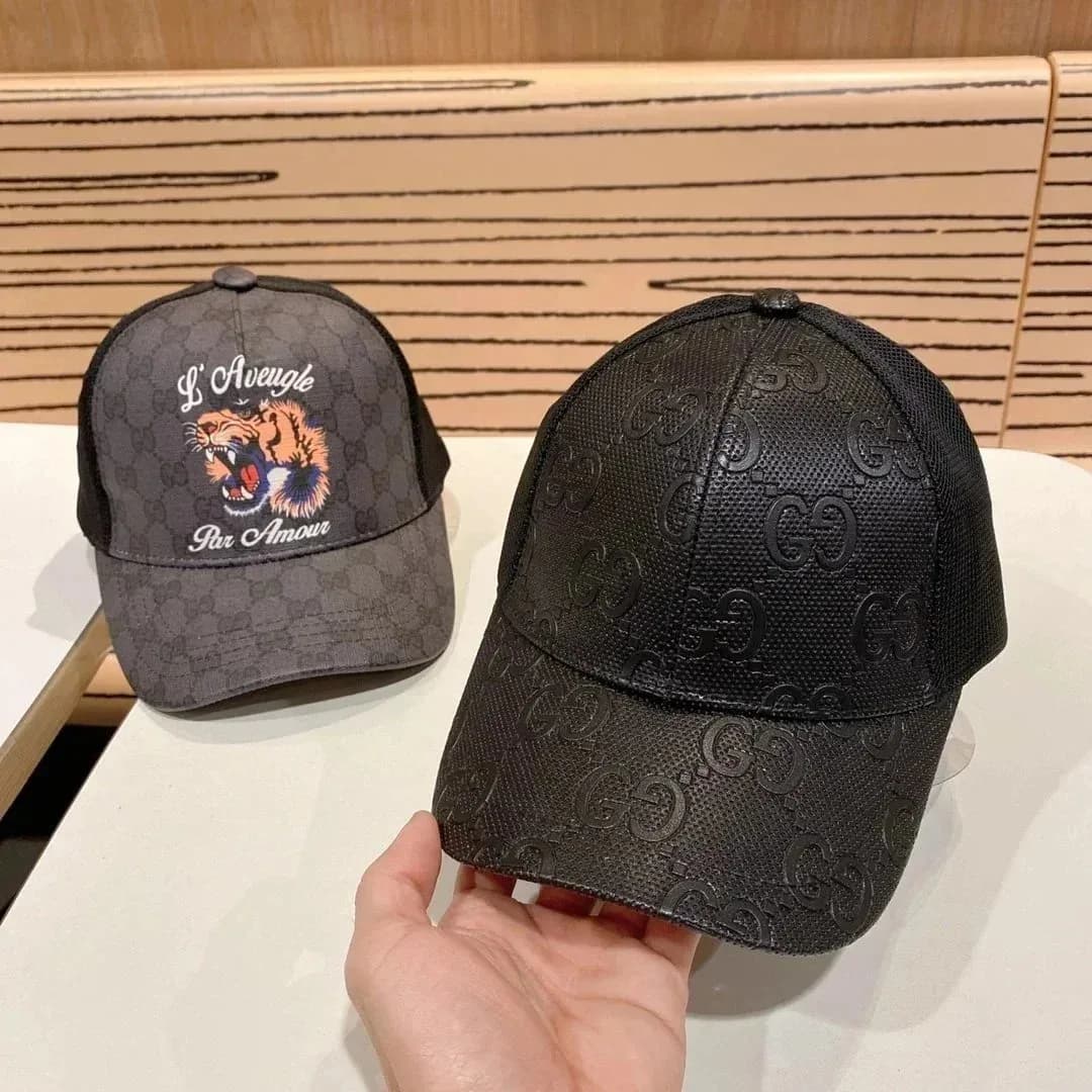 Gucci GG Monogram Embossed Baseball Cap Black — product photo on Sugargoo Spreadsheet
