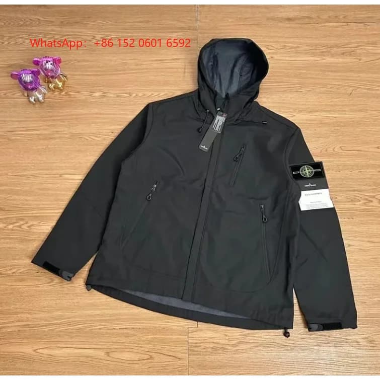Stone Island Shadow Project Black Hooded Jacket — product photo on Sugargoo Spreadsheet