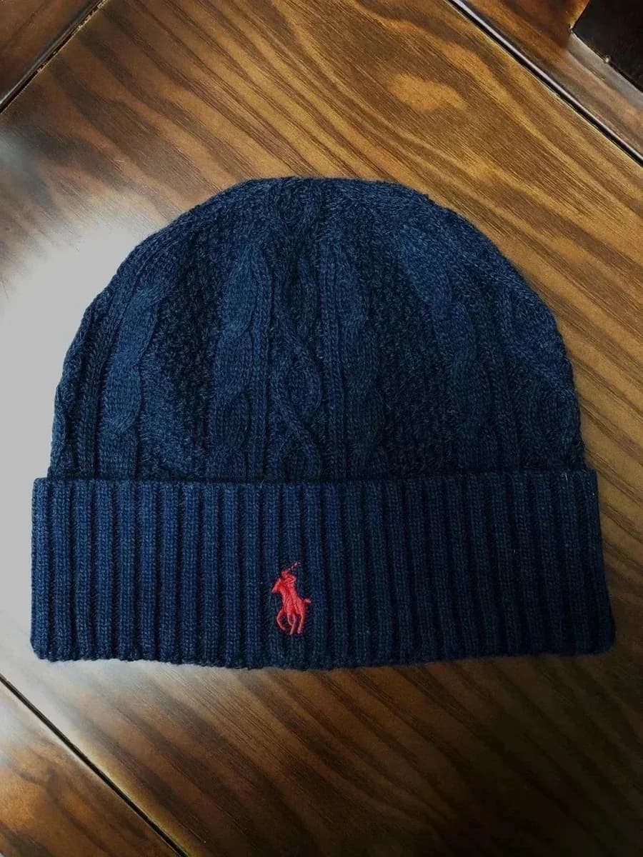 Polo Ralph Lauren Cable Knit Beanie Navy — product photo on Sugargoo Spreadsheet