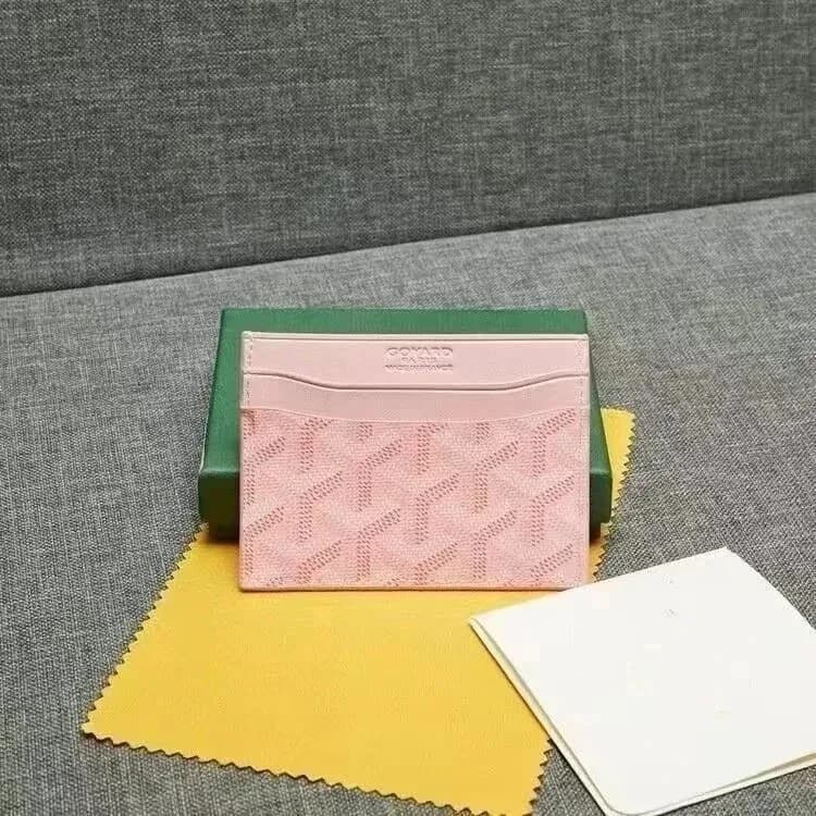 Goyard Pink Card Holder — QC product photo on Sugargoo Spreadsheet