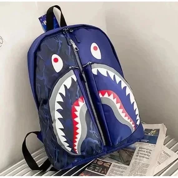 A Bathing Ape BAPE STA Shark Backpack Blue — product photo on Sugargoo Spreadsheet