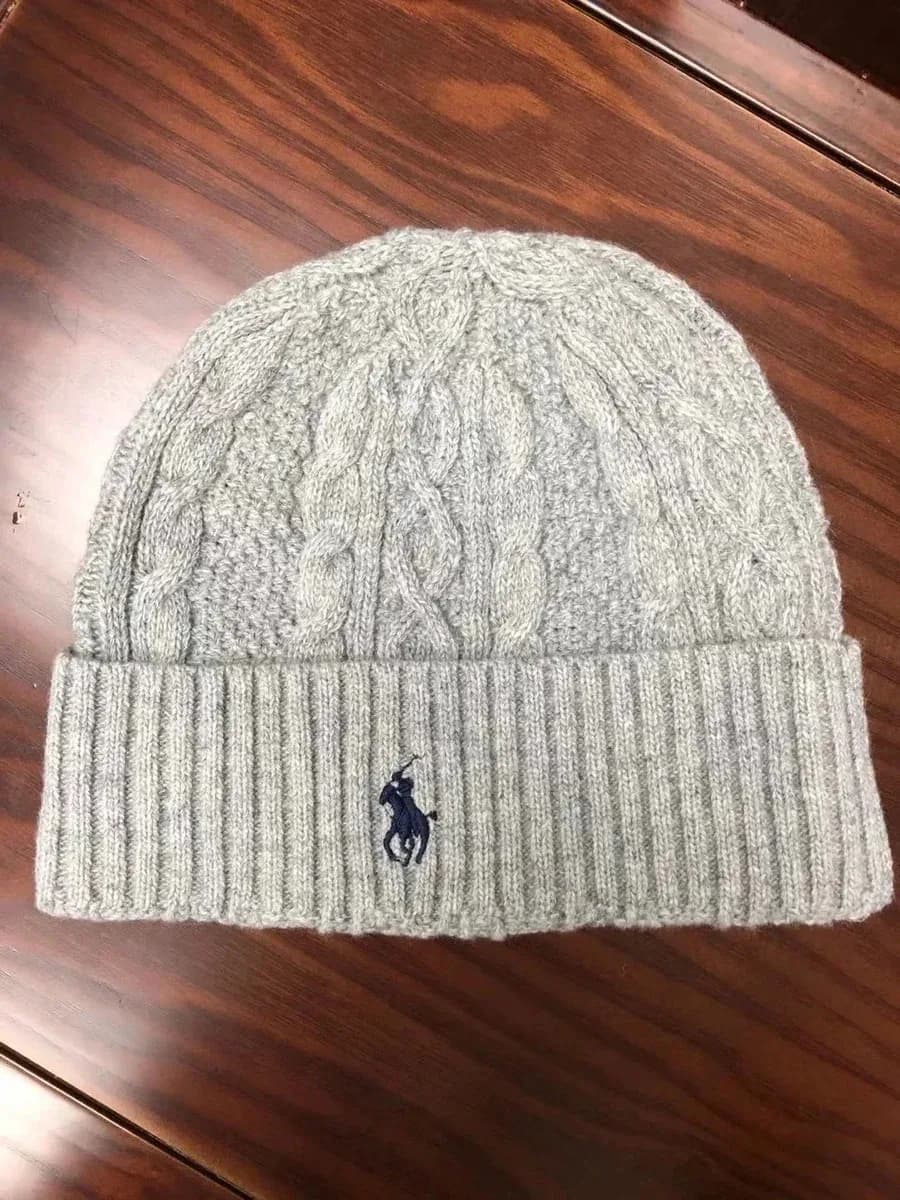 Polo Ralph Lauren Cable Knit Beanie Grey — product photo on Sugargoo Spreadsheet