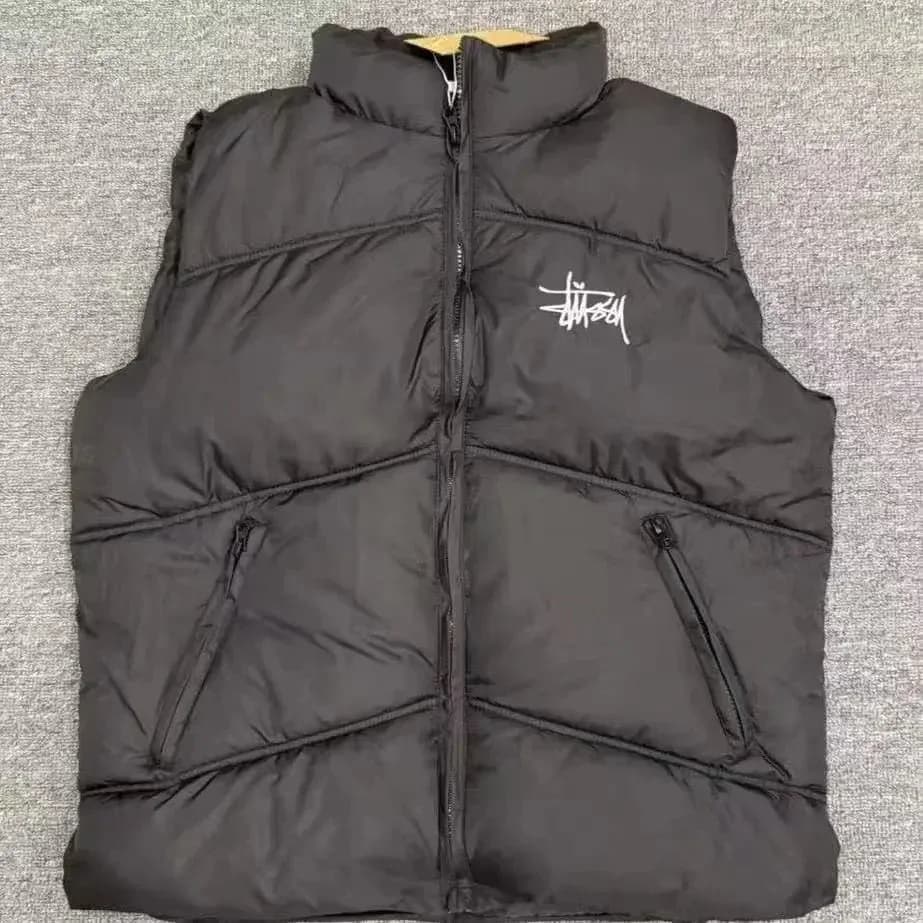 Stussy Black Logo Puffer Vest — product photo on Sugargoo Spreadsheet