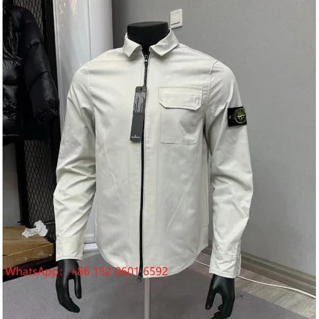 Stone Island Shadow Project Zip-Up Shirt Jacket Beige — product photo on Sugargoo Spreadsheet