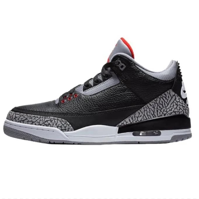 Nike Air Jordan 3 Black Cement Sneakers — QC product photo on Sugargoo Spreadsheet