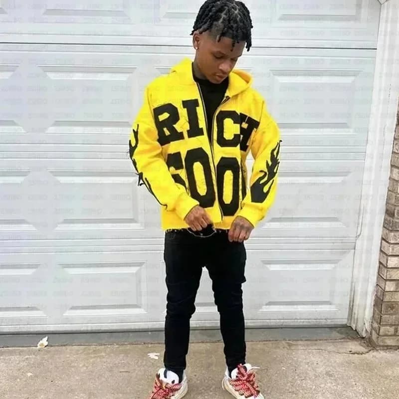 A Bathing Ape BAPE STA Yellow 'RICH 500' Hoodie — product photo on Sugargoo Spreadsheet