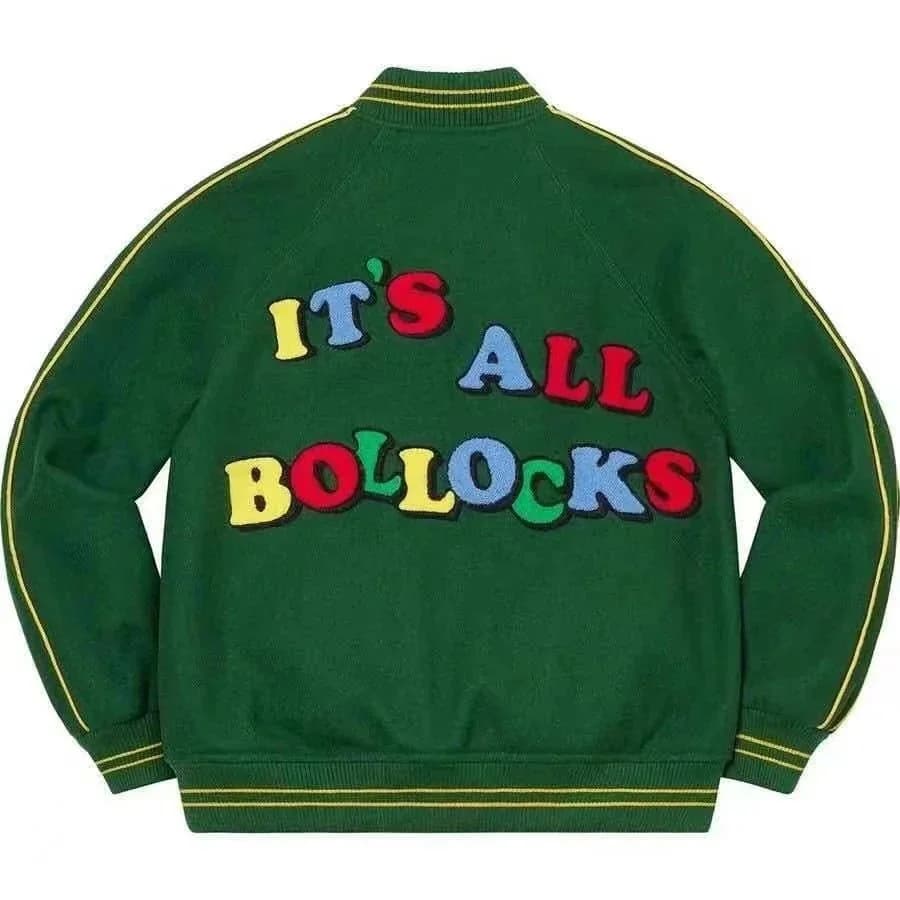 Supreme IT'S ALL BOLLOCKS Green Jacket — product photo on Sugargoo Spreadsheet