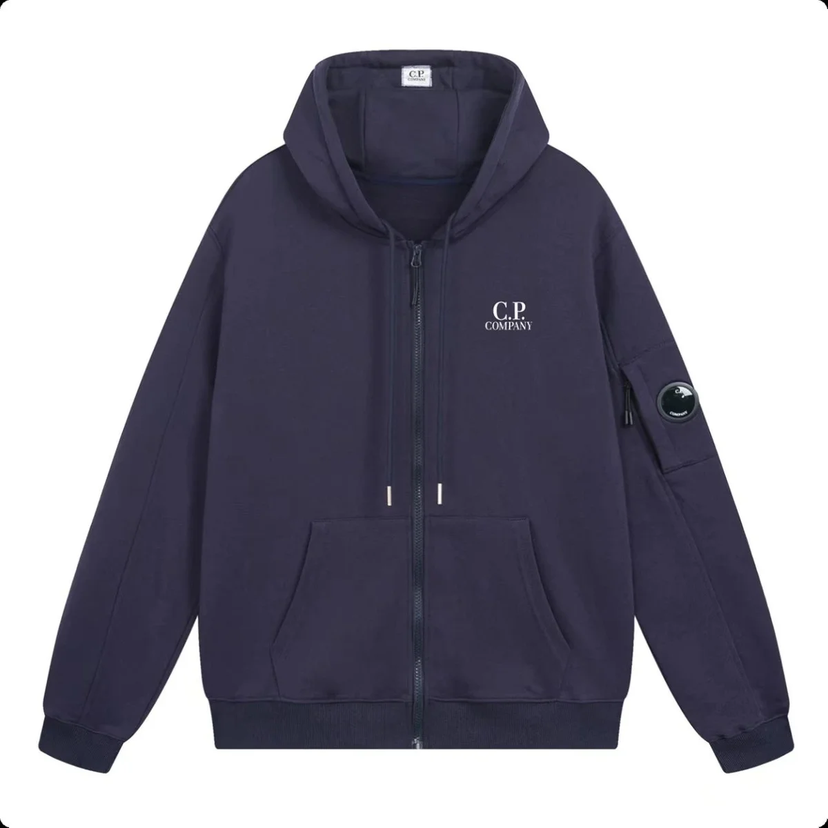 CP Company Navy Solid Hoodie Jacket — product photo on Sugargoo Spreadsheet