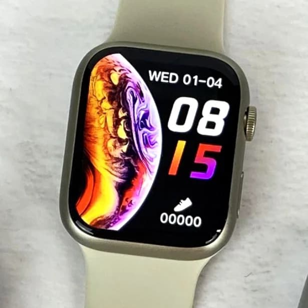 Apple Watch Silver Case with Beige Band — QC product photo on Sugargoo Spreadsheet