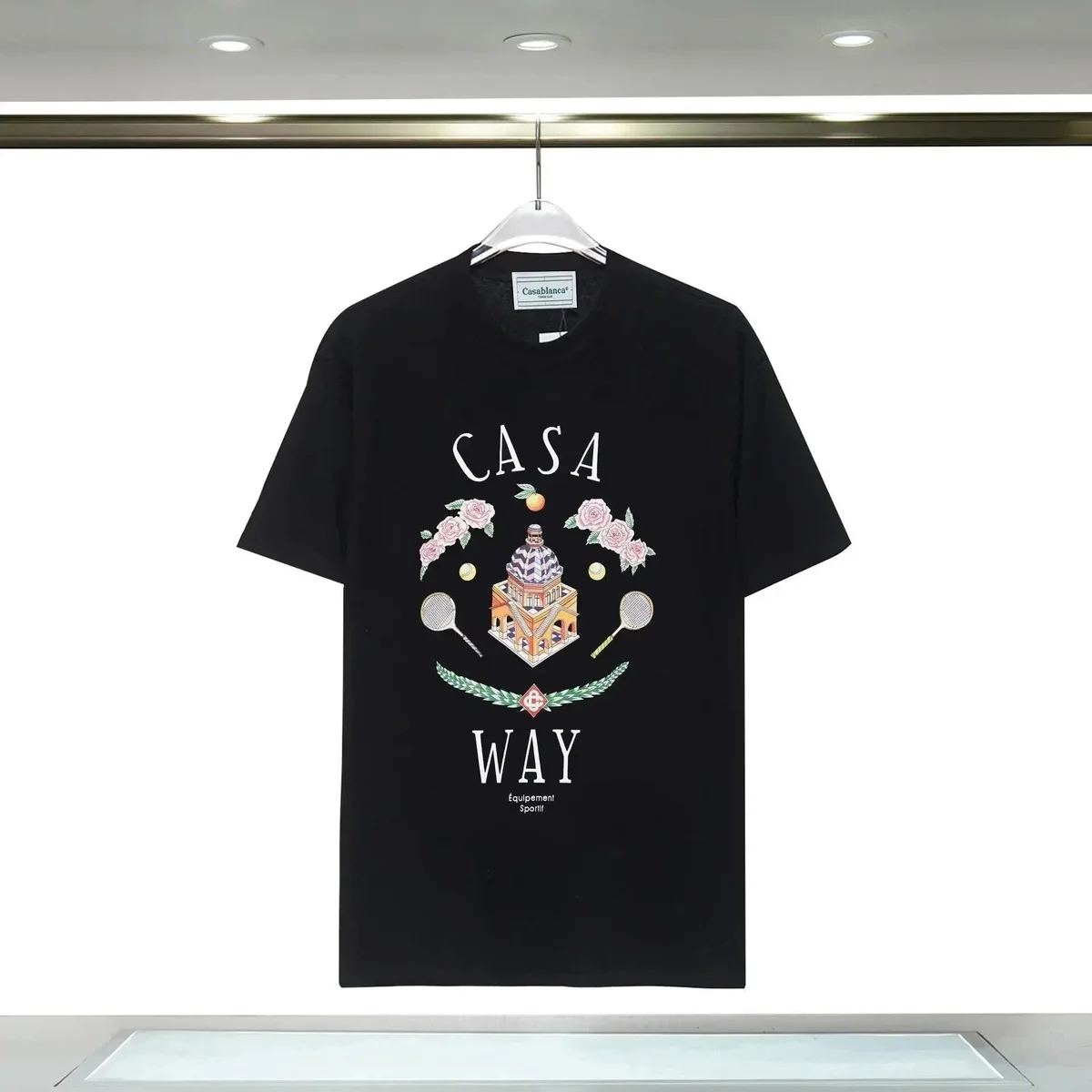 Casablanca Tennis Club Black Casa Way T-Shirt — product photo on Sugargoo Spreadsheet