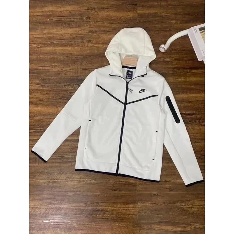 Nike Tech Fleece Hoodie White Black Jacket — product photo on Sugargoo Spreadsheet