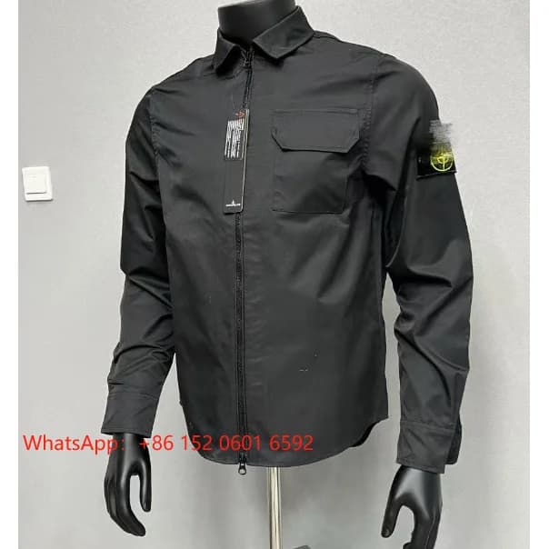 Stone Island Shadow Project Black Zip-Up Shirt — product photo on Sugargoo Spreadsheet
