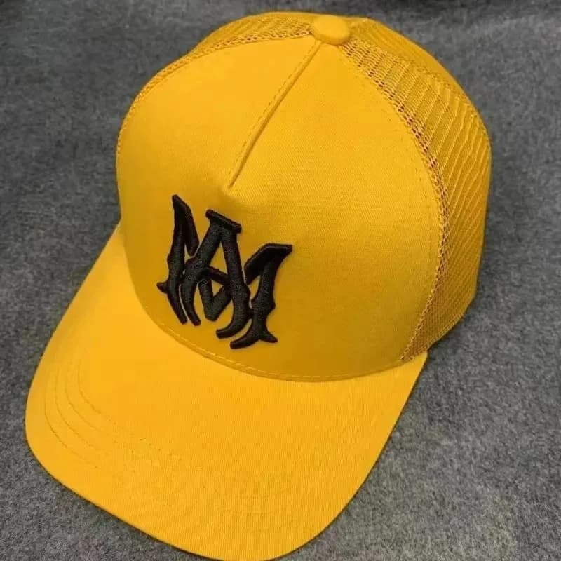 Yellow 'MA' Embroidered Mesh Cap — product photo on Sugargoo Spreadsheet