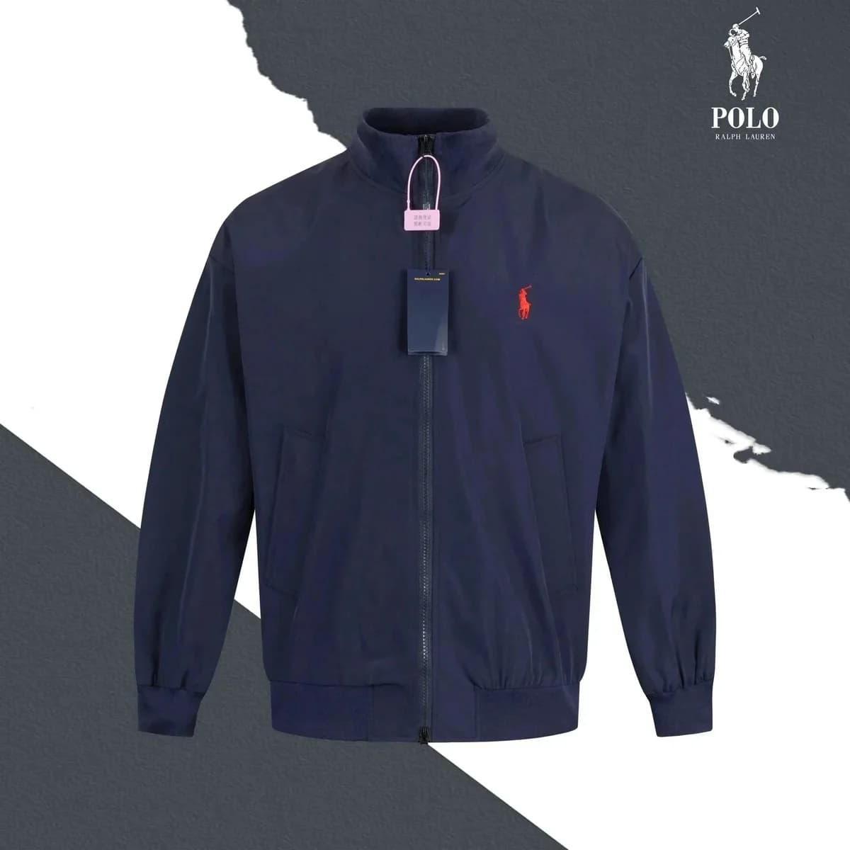 Polo Ralph Lauren Navy Zip-Up Jacket — product photo on Sugargoo Spreadsheet