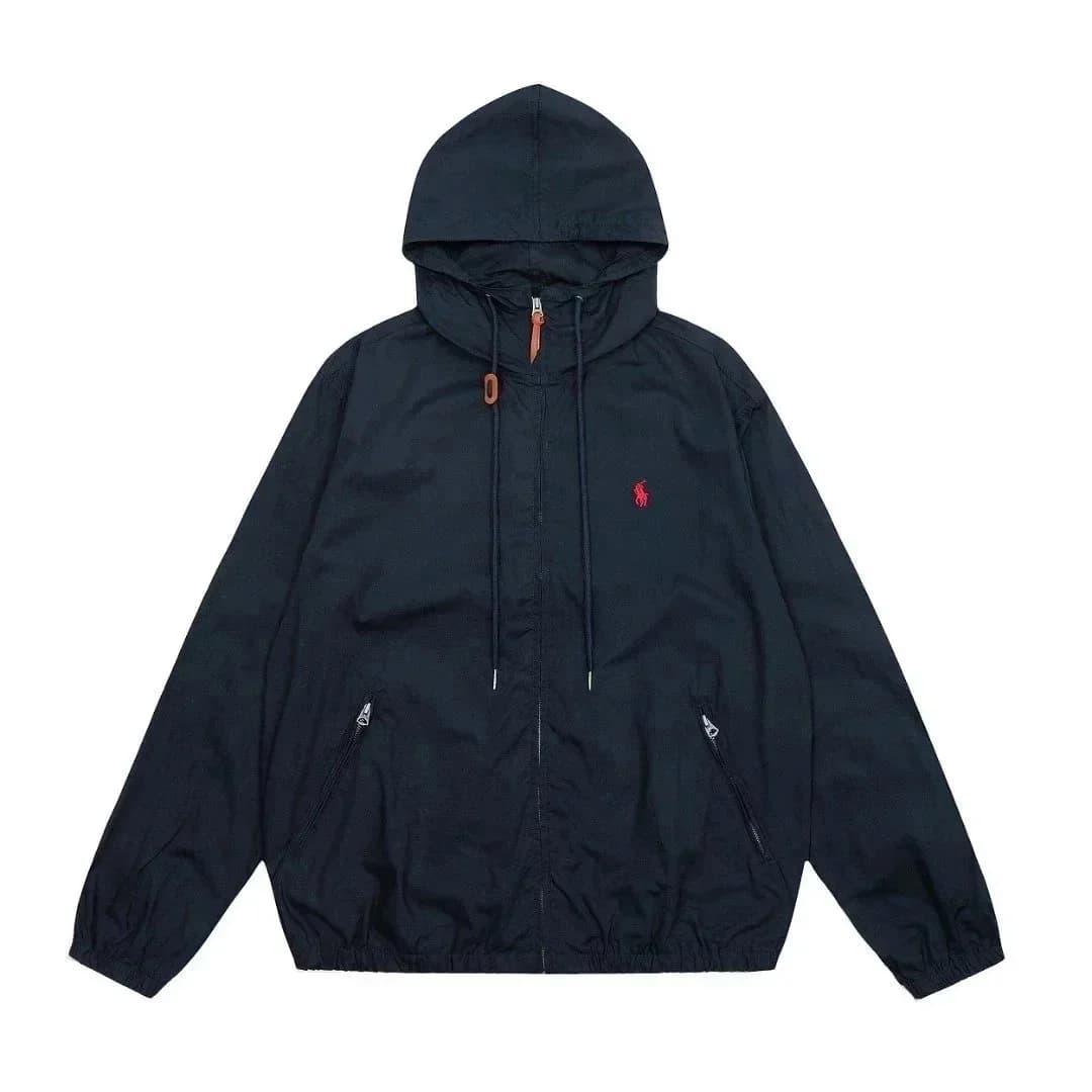 Polo Ralph Lauren Navy Hooded Windbreaker Jacket — product photo on Sugargoo Spreadsheet