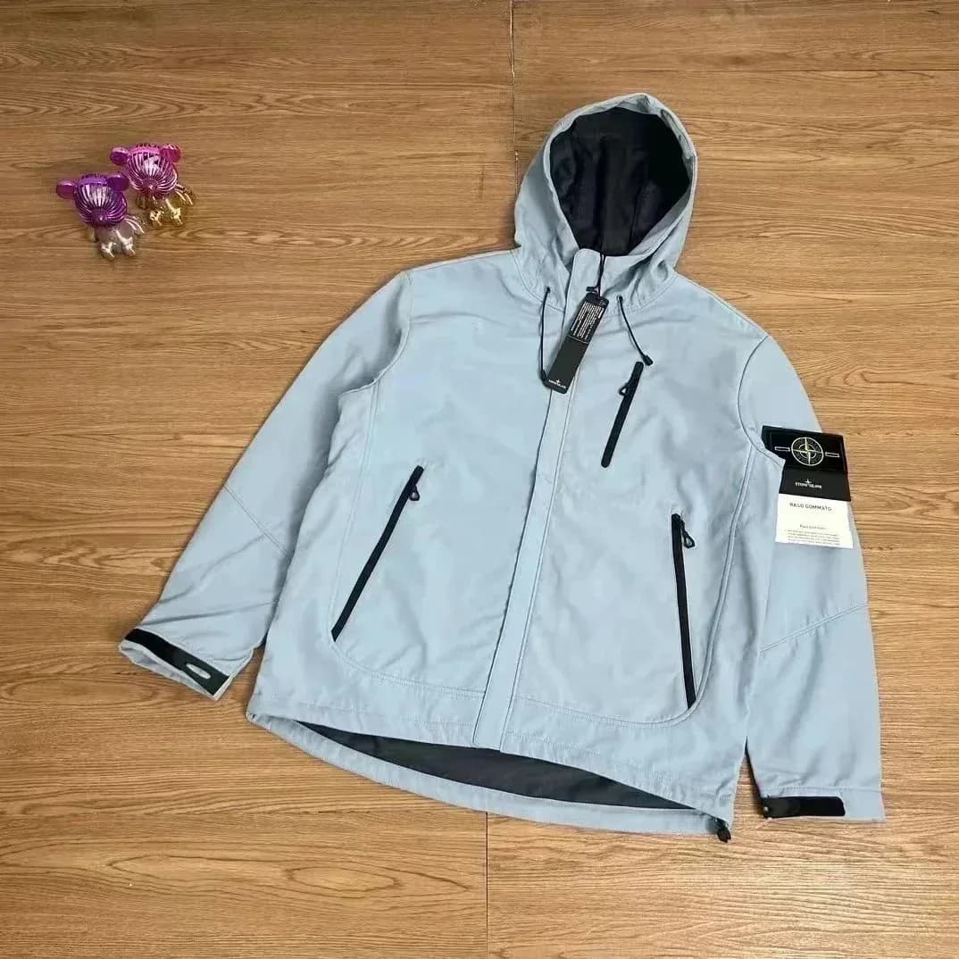 Stone Island Shadow Project Hooded Jacket Light Blue — product photo on Sugargoo Spreadsheet