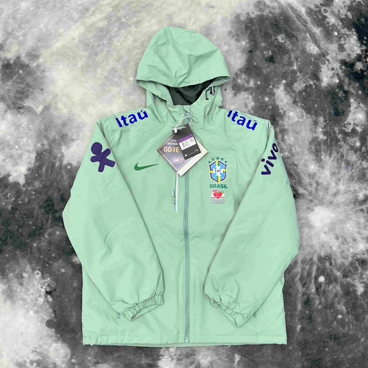 Nike Brazil National Team Jacket Mint Green — product photo on Sugargoo Spreadsheet