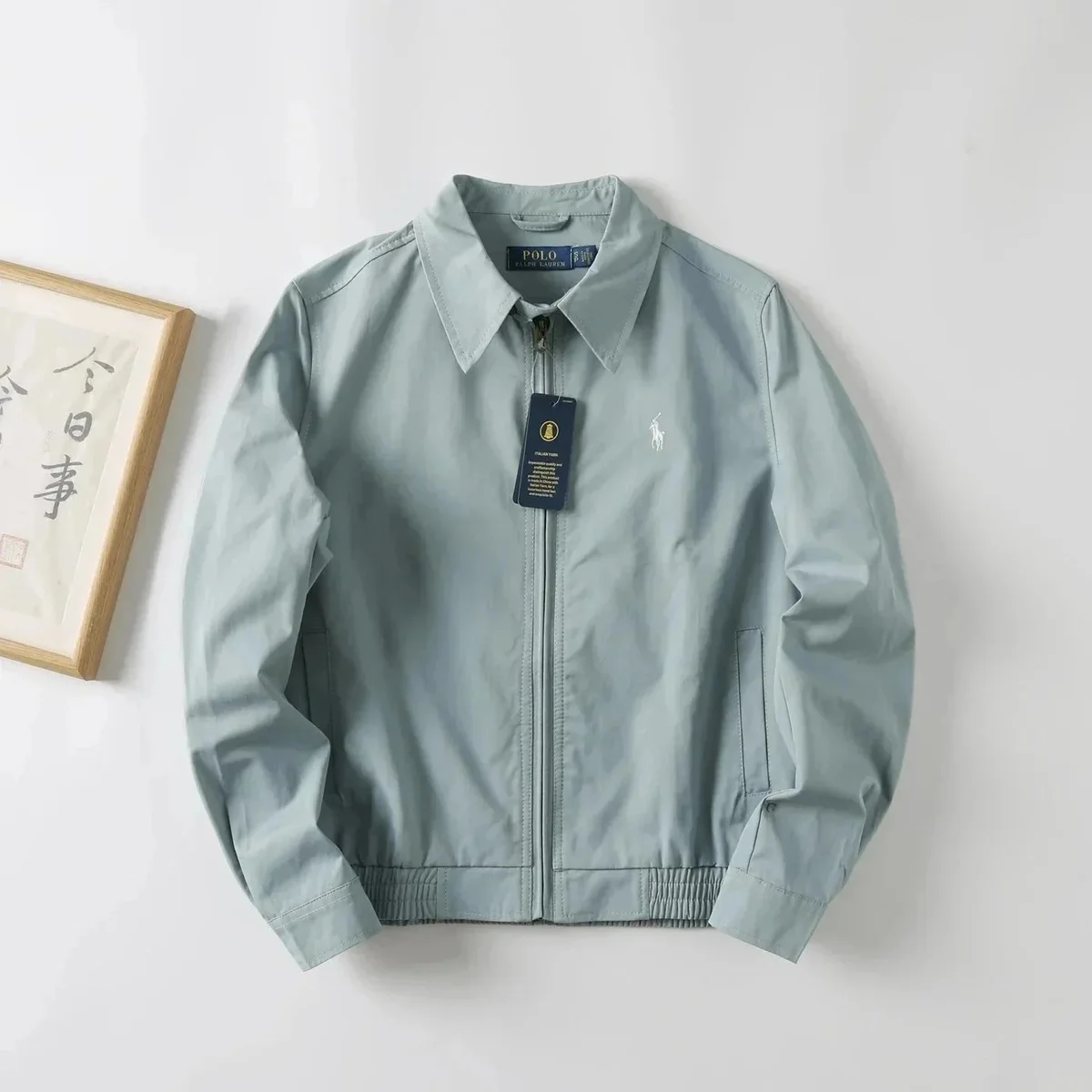 Polo Ralph Lauren Light Blue Zip-Up Jacket — product photo on Sugargoo Spreadsheet