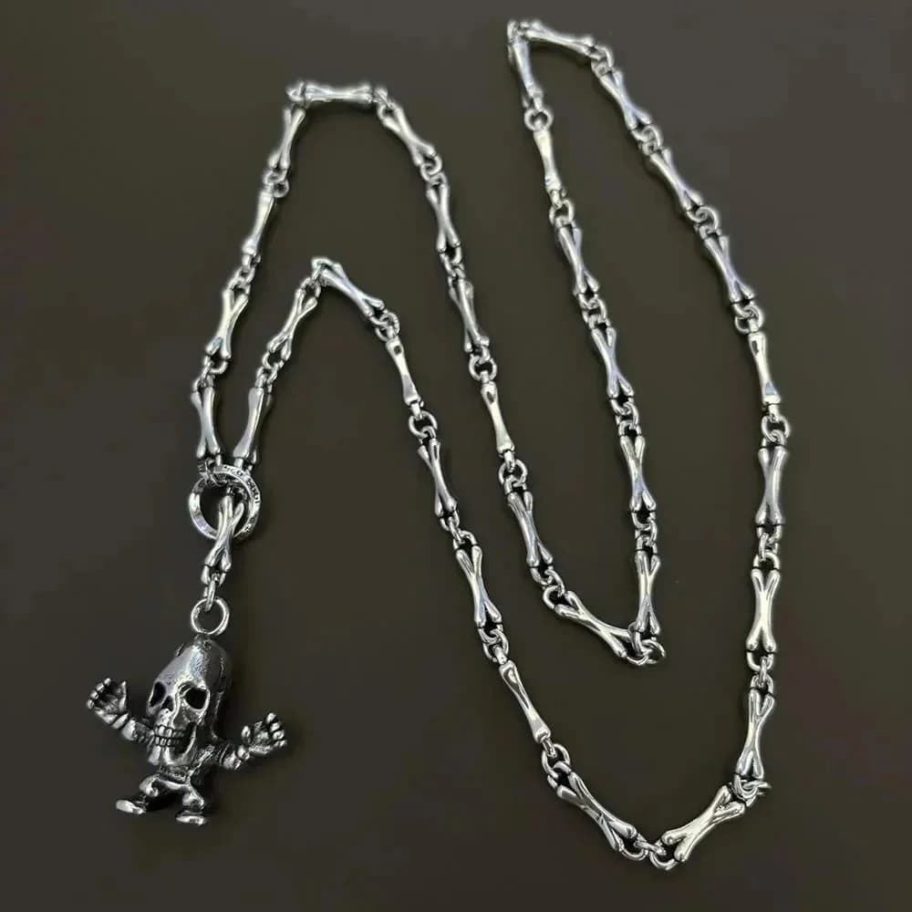 Chrome Hearts Bone Chain Necklace with Skull Pendant — product photo on Sugargoo Spreadsheet
