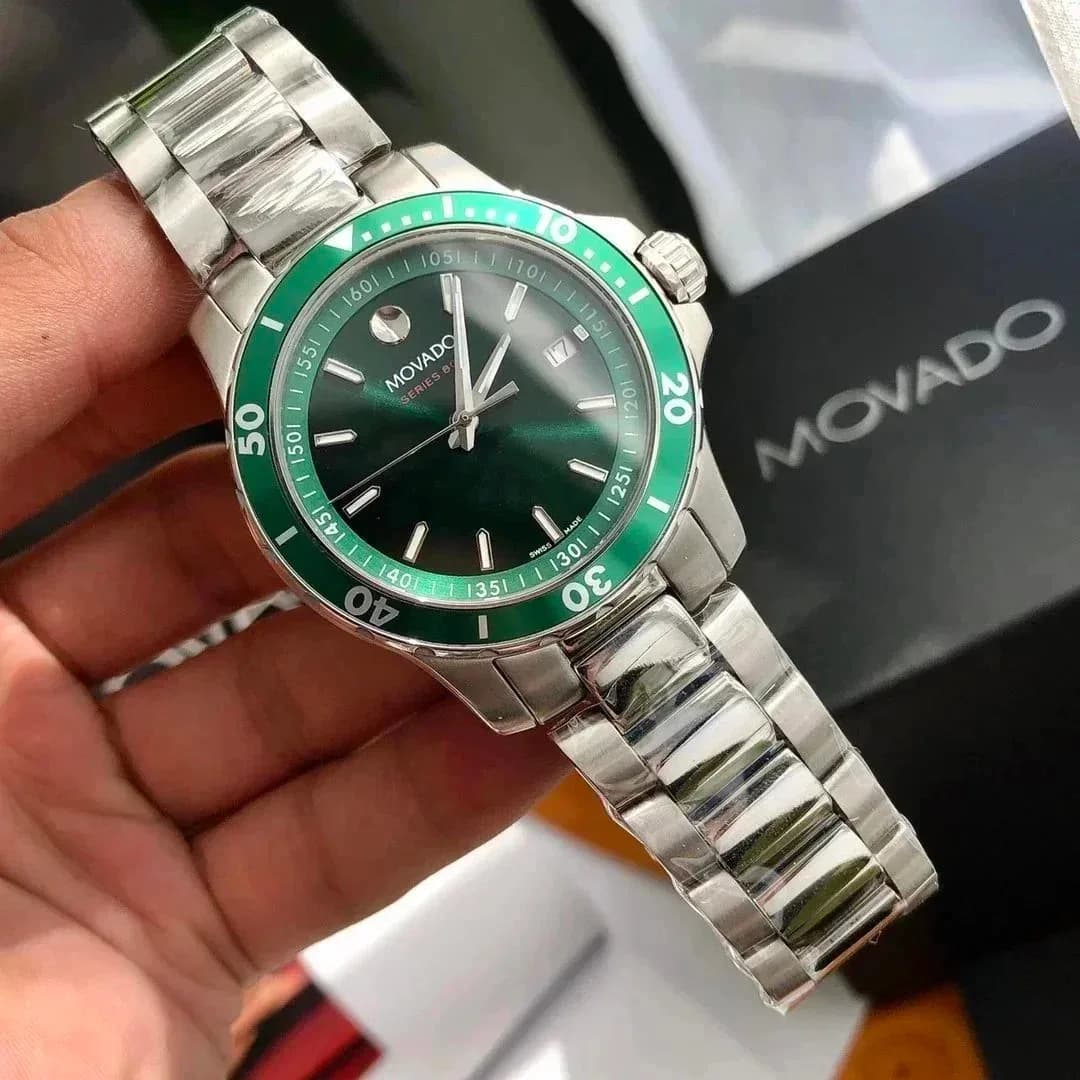 Movado Series 861 Green Dial Stainless Steel Watch — product photo on Sugargoo Spreadsheet