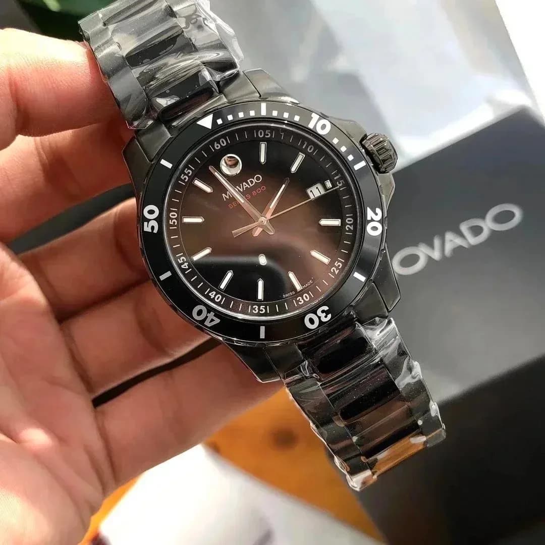 Movado Series 800 Black Dial Stainless Steel Watch — product photo on Sugargoo Spreadsheet