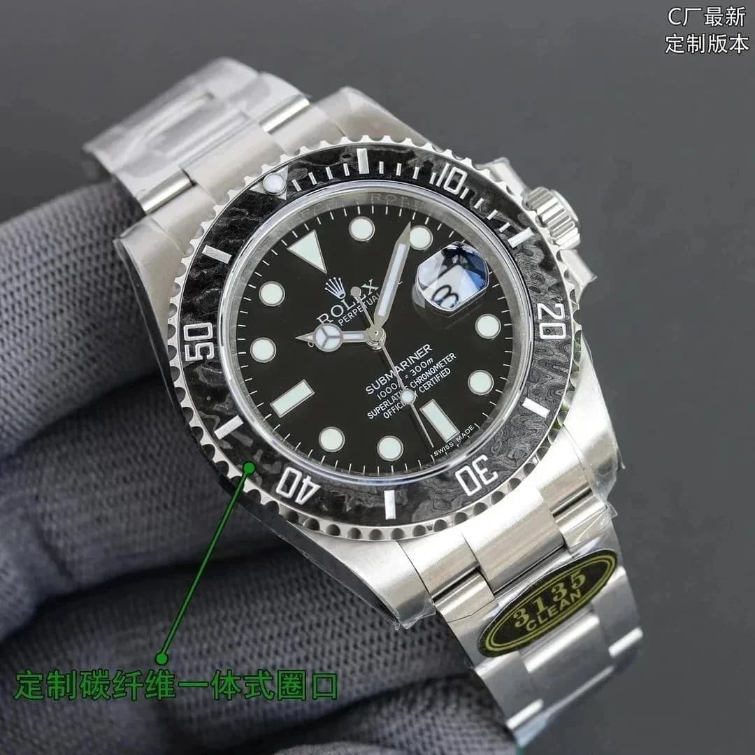 Rolex Submariner Black Dial Stainless Steel Watch — product photo on Sugargoo Spreadsheet