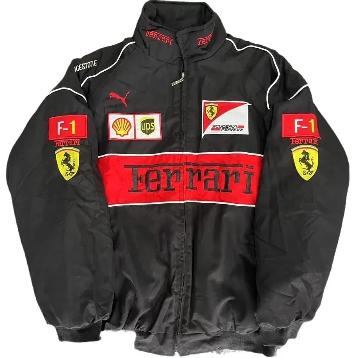 Puma Ferrari F-1 Racing Jacket Black — product photo on Sugargoo Spreadsheet
