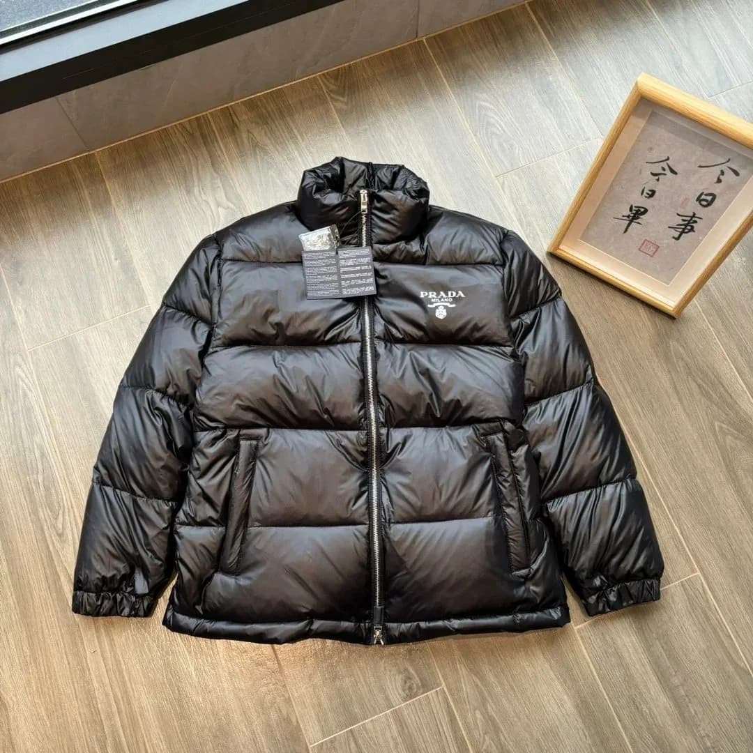 Prada Triangle Logo Black Puffer Jacket — product photo on Sugargoo Spreadsheet