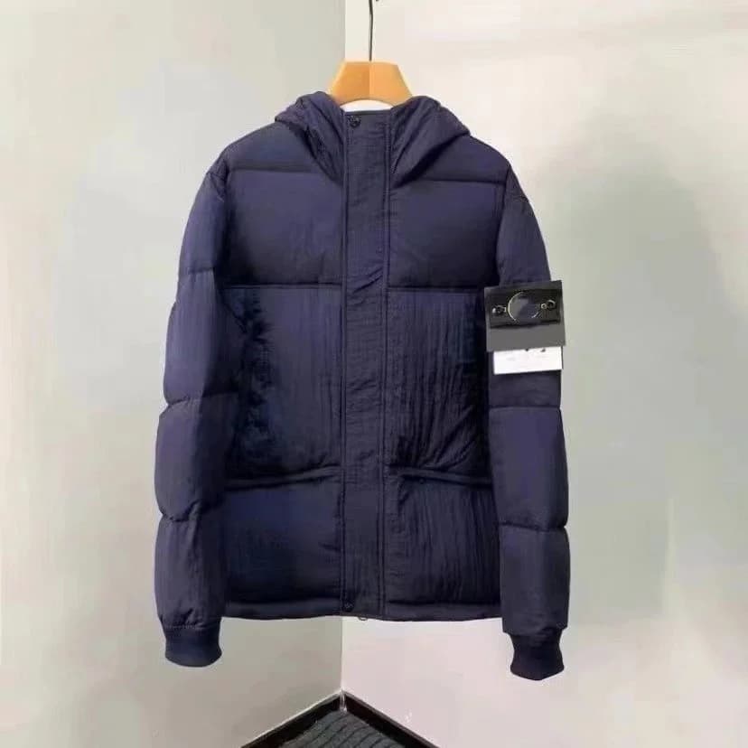 Stone Island Shadow Project Hooded Puffer Jacket Navy — product photo on Sugargoo Spreadsheet