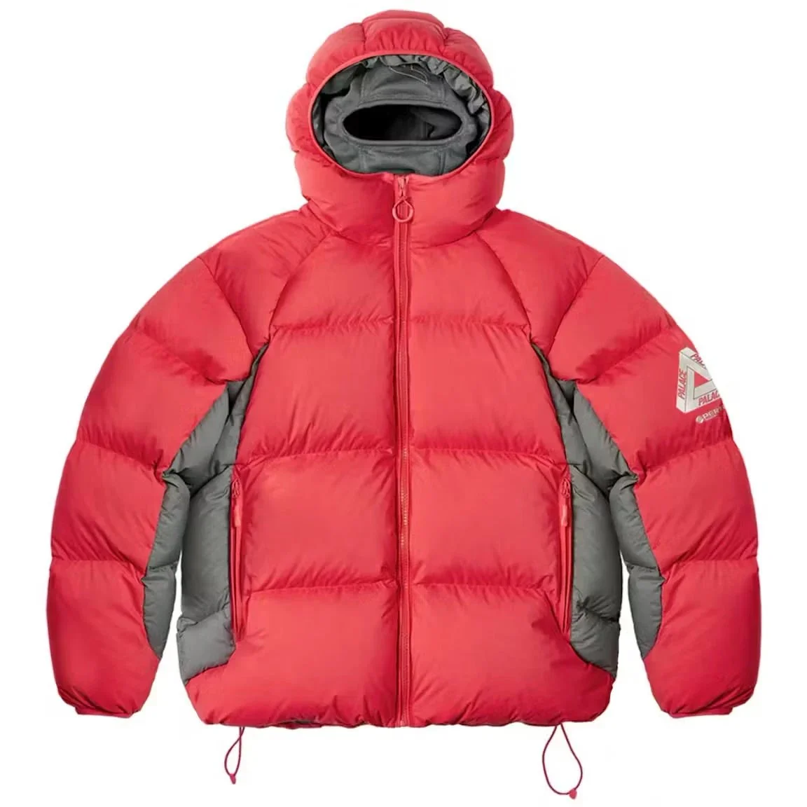 Palace Tri-Logo Red & Grey Puffer Jacket — product photo on Sugargoo Spreadsheet