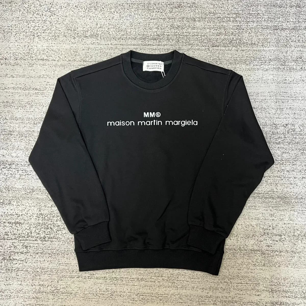 Maison Margiela MM® Black Crewneck Sweatshirt — product photo on Sugargoo Spreadsheet