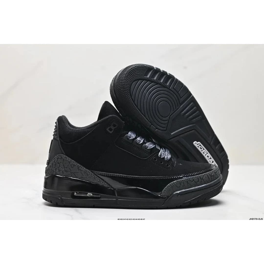 Air Jordan Air Jordan 3 Triple Black Sneakers — QC product photo on Sugargoo Spreadsheet